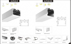 LED Aliminium Profile ALP046-R ALP046-RD